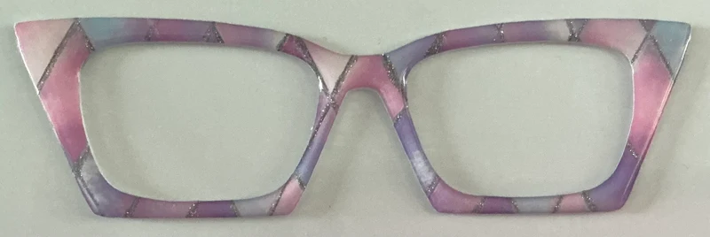 Larkin Cosmo Topper; pink and purple diamonds