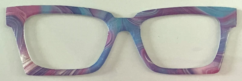 Larkin Case Topper; purple and blue swirls