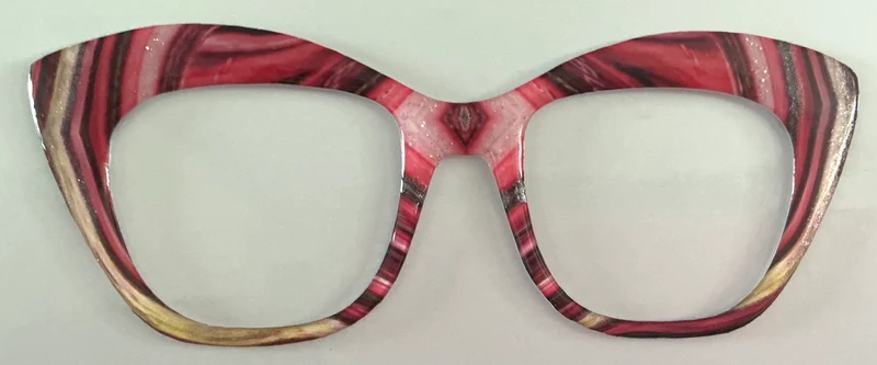 Murphy Topper; hybrid; pink,red, and gold swirls