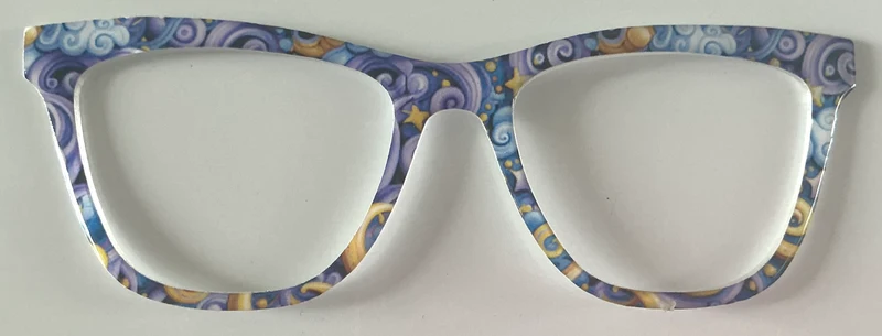 Harper Topper; purple and gold waves