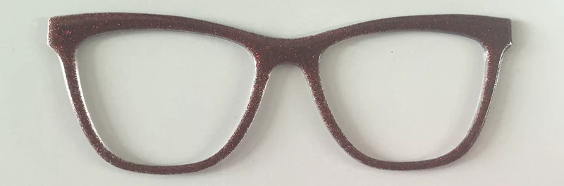 Harper Topper; reddish/brown glitter