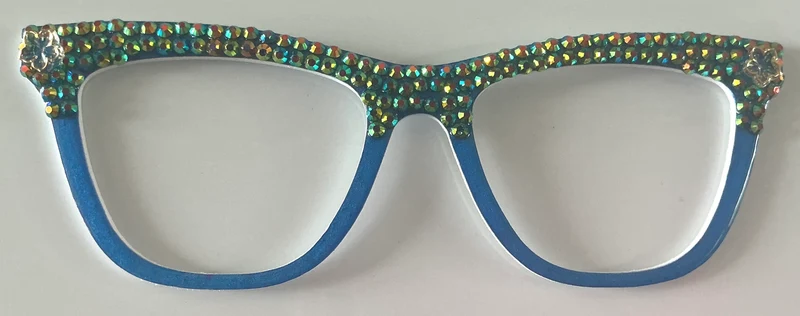 Harper Topper: gems/blue split