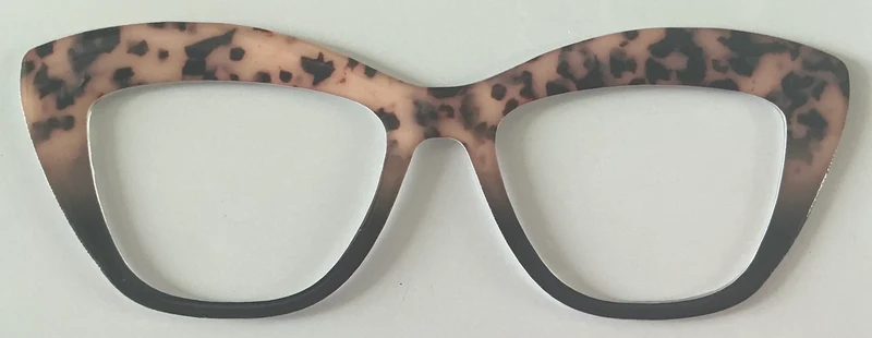 Harper Topper: hybrid; tan to brown tort fade
