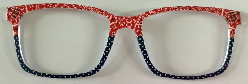 PAIR Kirby Topper; red and blue bandana split