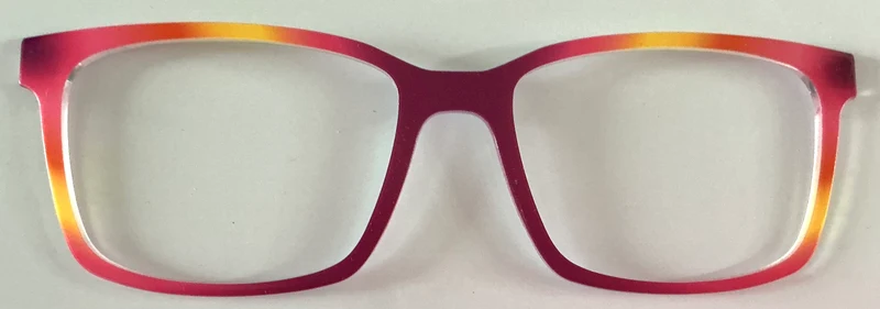 PAIR Kirby Topper; gold and burgundy diagonal fade