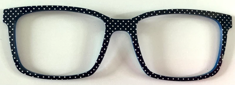 PAIR Kirby Topper; black and white pin dot