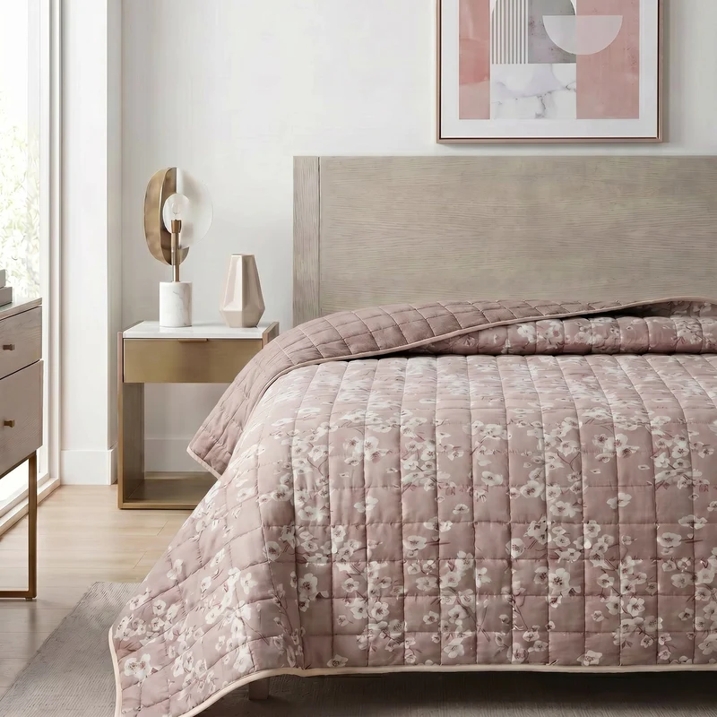 Trapuntino Delicate Pink Daunex – Double-Face Soft Touch Stampa Digitale