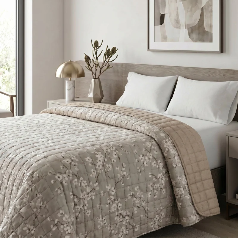 Trapuntino Delicate Beige Daunex – Double-Face Soft Touch Stampa Digitale
