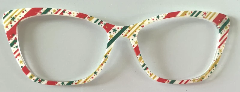 PAIR Wanda Topper; green, gold, red Stars and Stripes