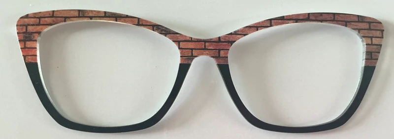 PAIR Wanda Topper; brick wall/black split