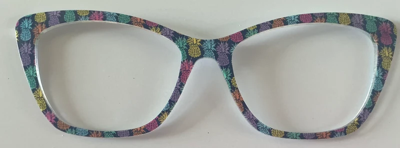 PAIR Wanda Topper; rainbow pineapples