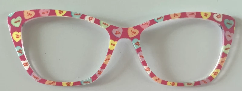 PAIR Wanda Topper; conversation hearts