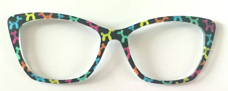 PAIR Wanda Topper; multicolored balloon animals