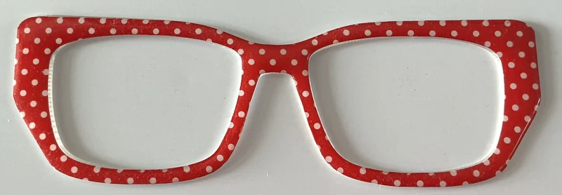 Kirby Topper; red with white dots