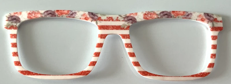 Kirby Topper; red, white stripes with flowers