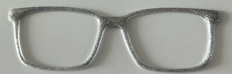 Kirby Topper; silver glitter