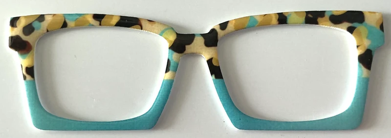 Kirby Case Topper; brown and blue tort split