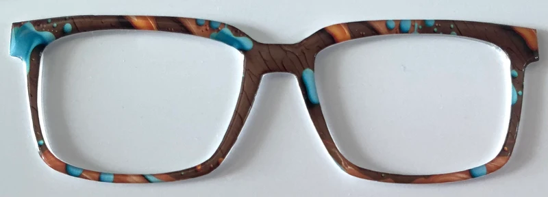 Kirby Topper; brown with blue and orange