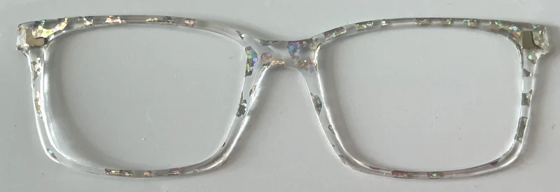 Kirby Topper; Topp Designs by Allison; silver leopard foil on clear