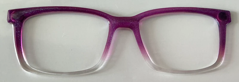 Kirby Topper; bright purple to clear gradient