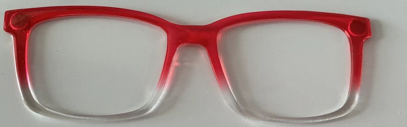 Kirby Topper; bright pink to clear gradient
