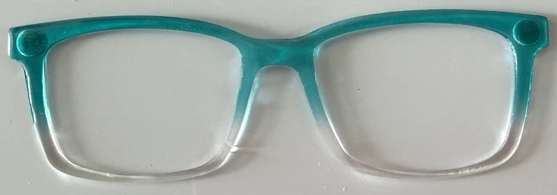 Kirby Topper; teal to clear gradient