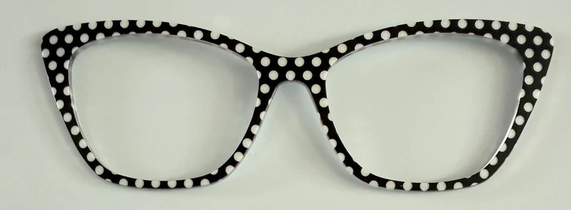 PAIR Wanda Topper; black and white polka dot