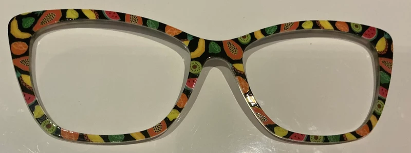 PAIR Wanda Topper, tropical fruits on black