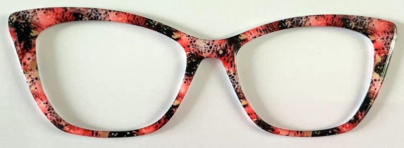 Wanda Topper; pink and black spotted
