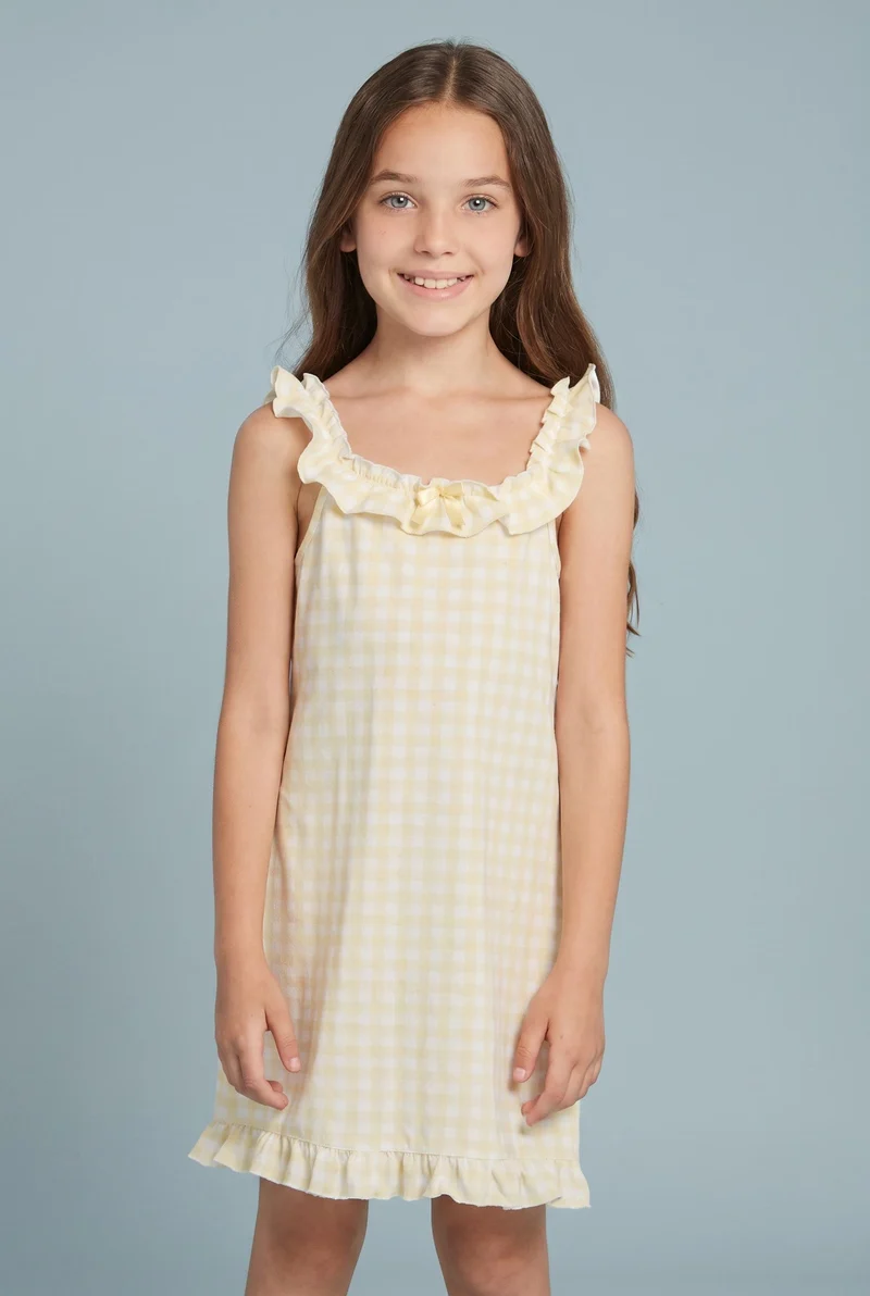 Pigiama da bambina a quadretti FE2258 - Noidinotte