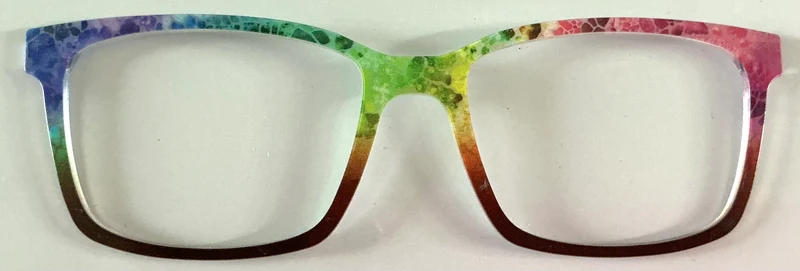 PAIR Kirby Topper; rainbow bubble fade
