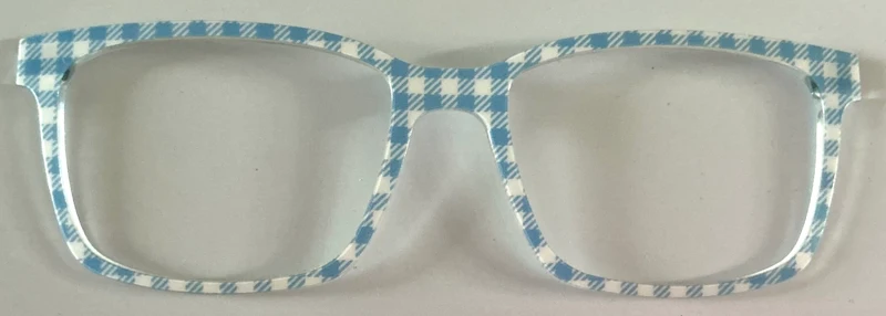 PAIR Kirby Topper; blue and white checkered