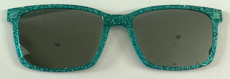 PAIR Kirby Topper; turquoise sparkle sun top