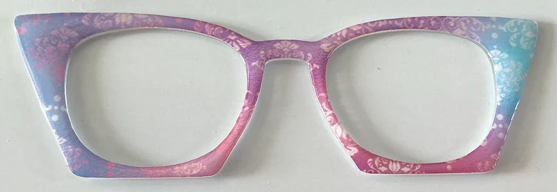 Reese Topper; hybrid; blue and purple and pink damask