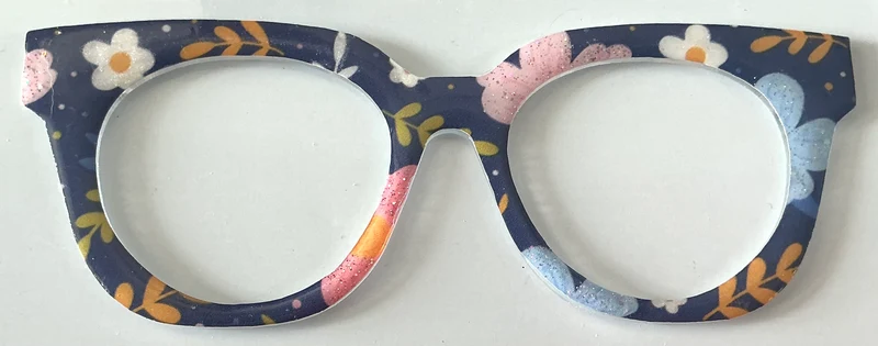Zuri Topper; flowers on navy