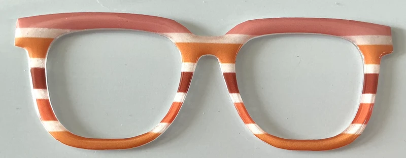 Payton Topper; pink/white/ orange stripes