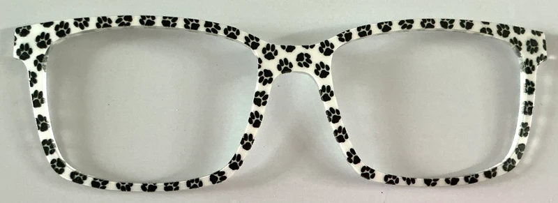 PAIR Kirby Topper; black and white paw prints