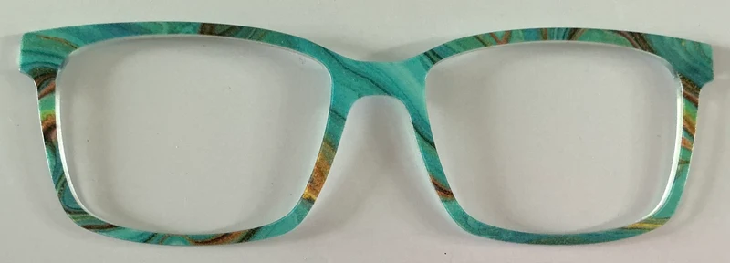 PAIR Kirby Topper; turquoise and gold sandstone
