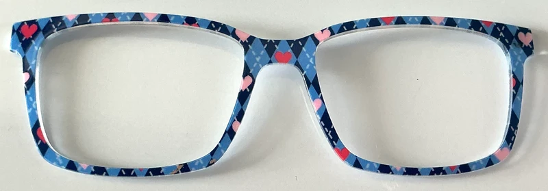 PAIR Kirby Topper; blue gingham hearts