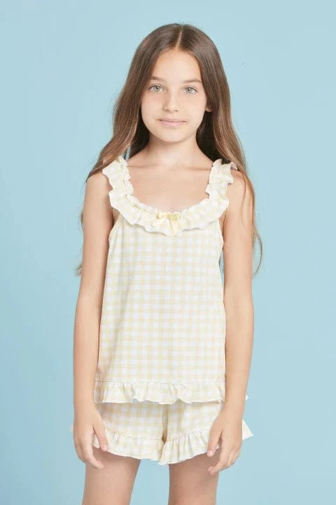 Pigiama da bambina a quadretti FE2251 - Noidinotte