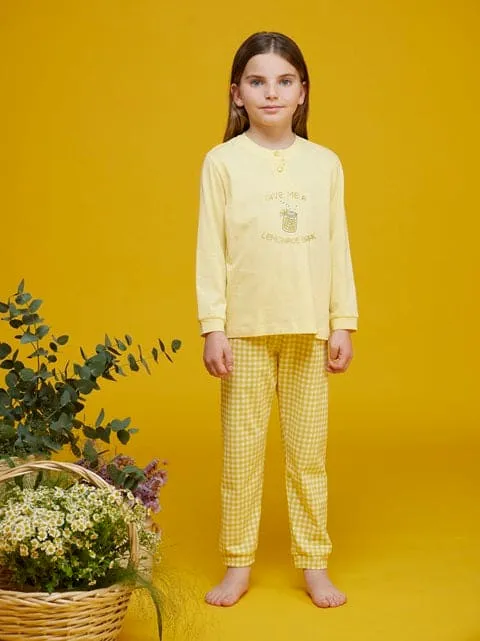 Pigiama Bambina in cotone "Lemonade Break" NOIDINOTTE