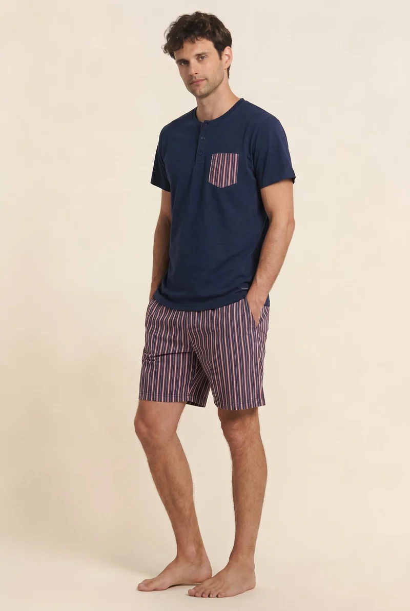 Pigiama Uomo Estivo in Cotone Linea Comfort Plus FC2698 - Noidinotte