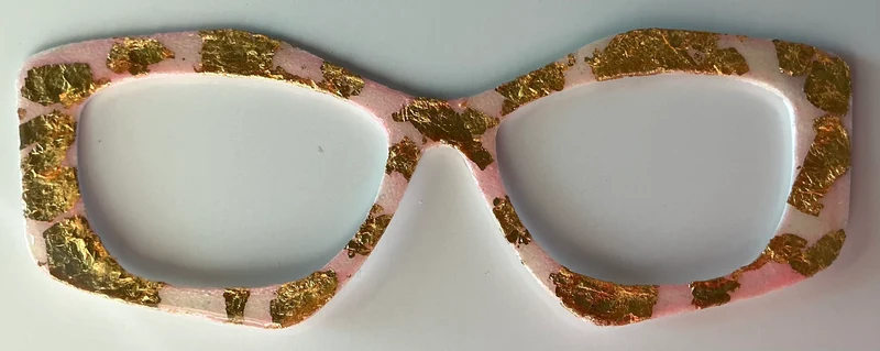 Wanda Topper; hybrid; pink with gold glitter
