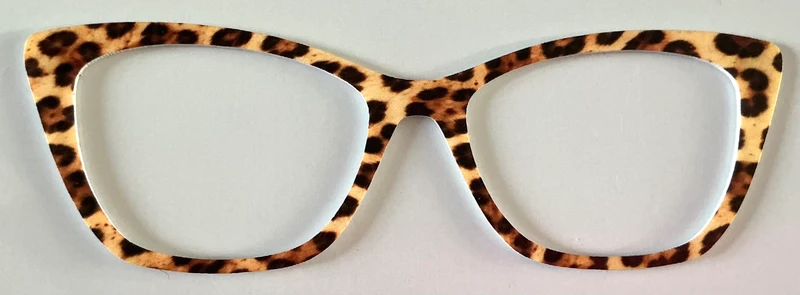 Wanda Topper; light brown animal print