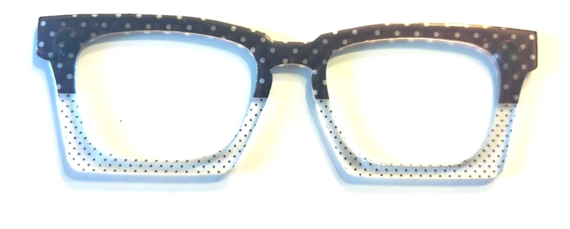Casper Case Topper; Mandyland; black and white dot split