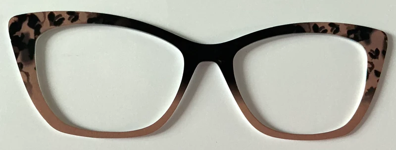 Wanda Topper; black/brown fade with corner tort
