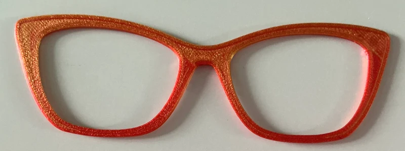 Wanda Topper; red/orange blank