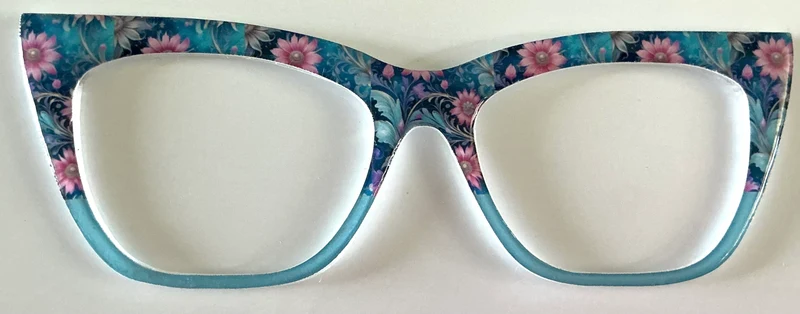 Wanda Topper; cosmo; blue floral split