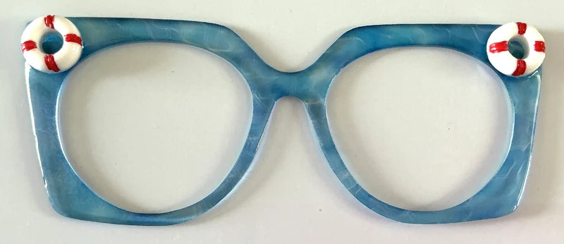 Zuri Topper; Busy Busy; swimming pool with life float embellishments