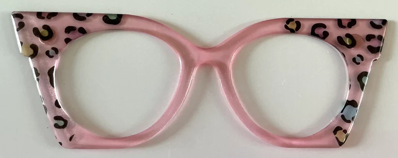 Zuri Topper; Busy Busy; Hybrid; pink/animal print vertical split